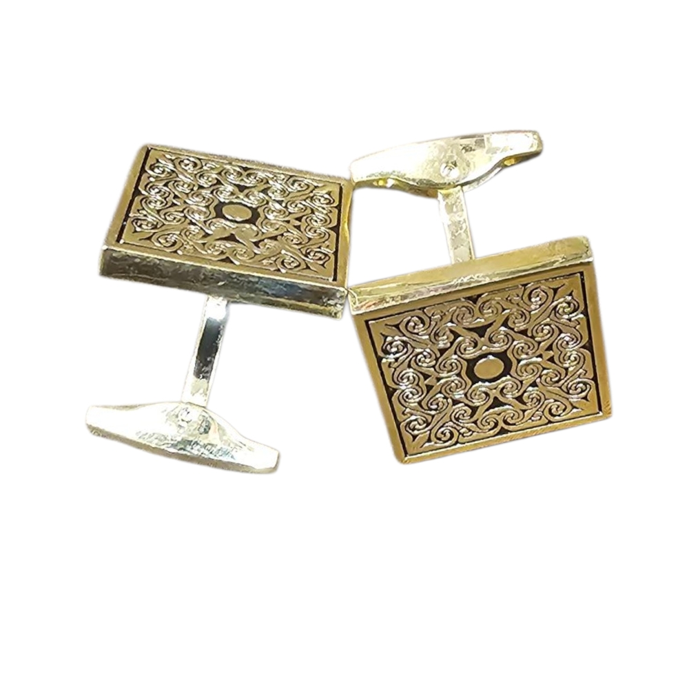 Elegant Gold Cufflinks, Please Massage Me Your Color Upon Order Thank You